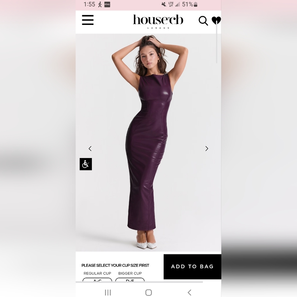 House of CB Sahara Merlot dress